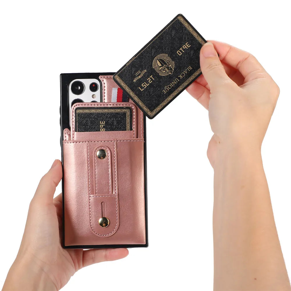 Luxury Leather Wallet Phone Case for Samsung Galaxy
