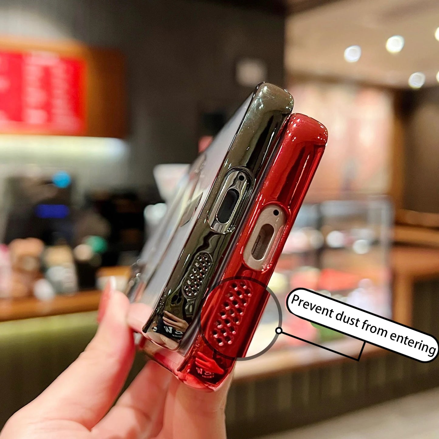 Plating Clear Magnetic Case for Samsung Galaxy