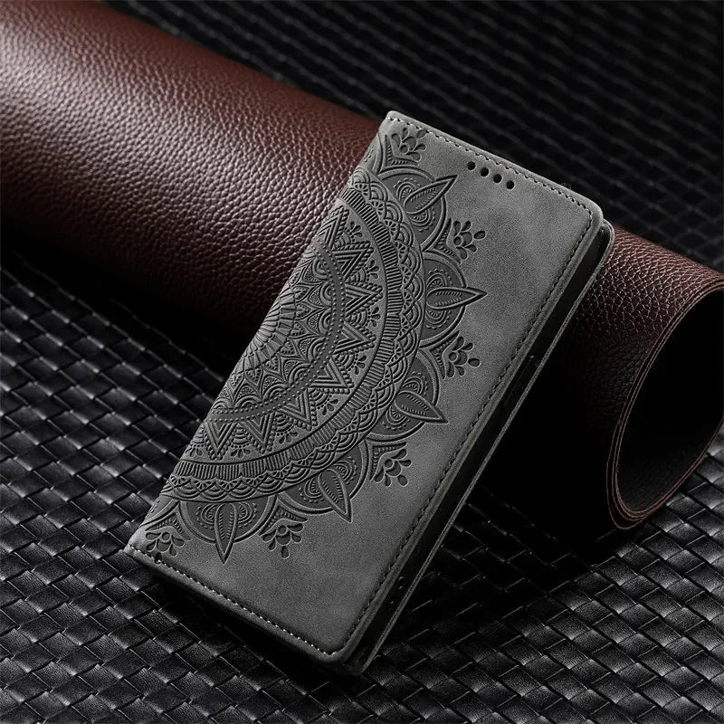 Magnetic Flip Leather Wallet Case for Samsung Galaxy
