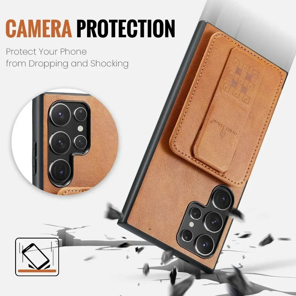 RFID Blocking Wallet Case with Card Holder for Galaxy