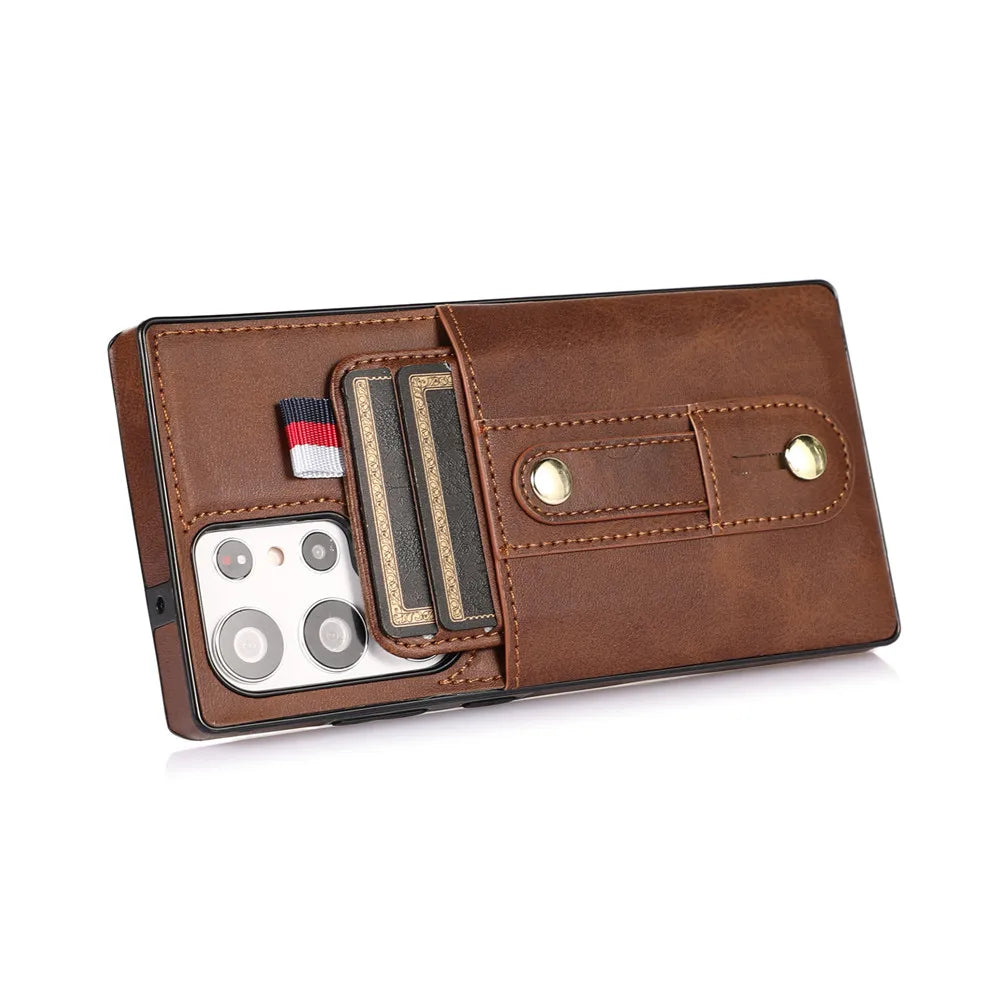 Luxury Leather Wallet Phone Case for Samsung Galaxy