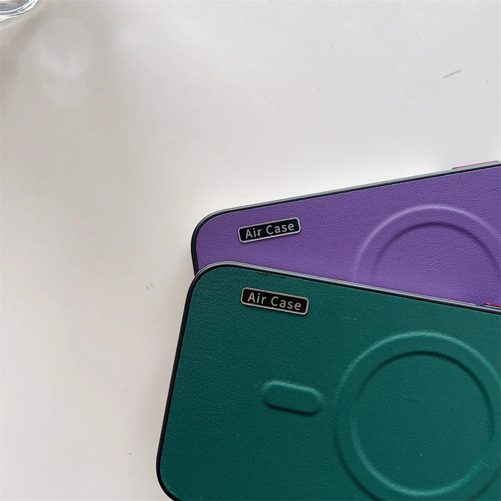 Luxury Leather MagSafe Case for iPhone - CaseifyTrend