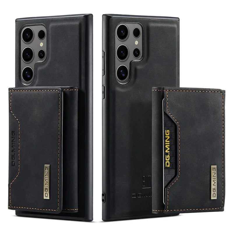 Detachable Wallet Card Holder Phone Case for Samsung Galaxy