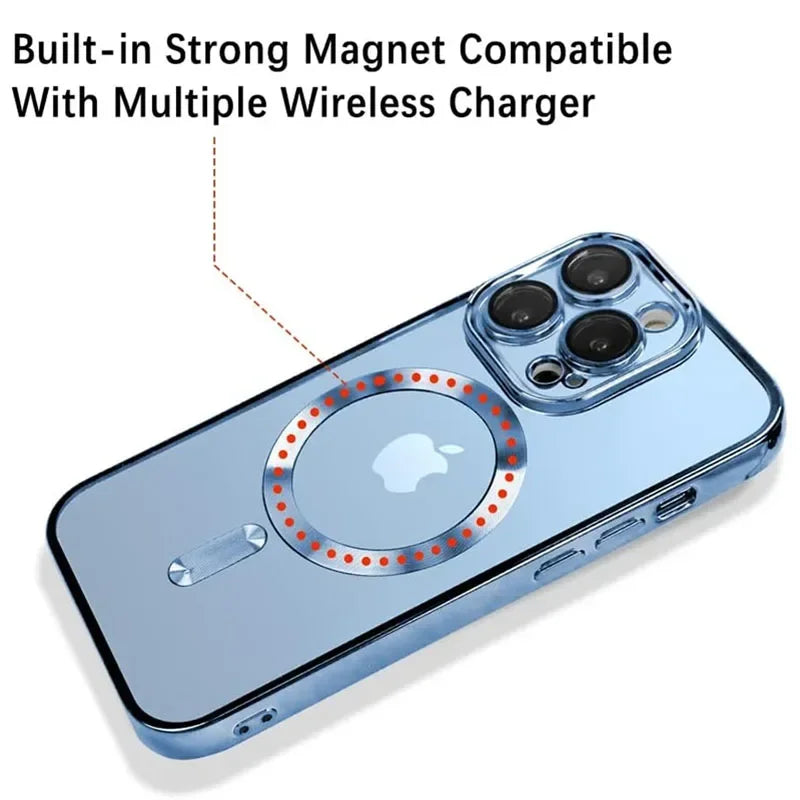 Clear Magnetic iPhone Case with Lens Protection