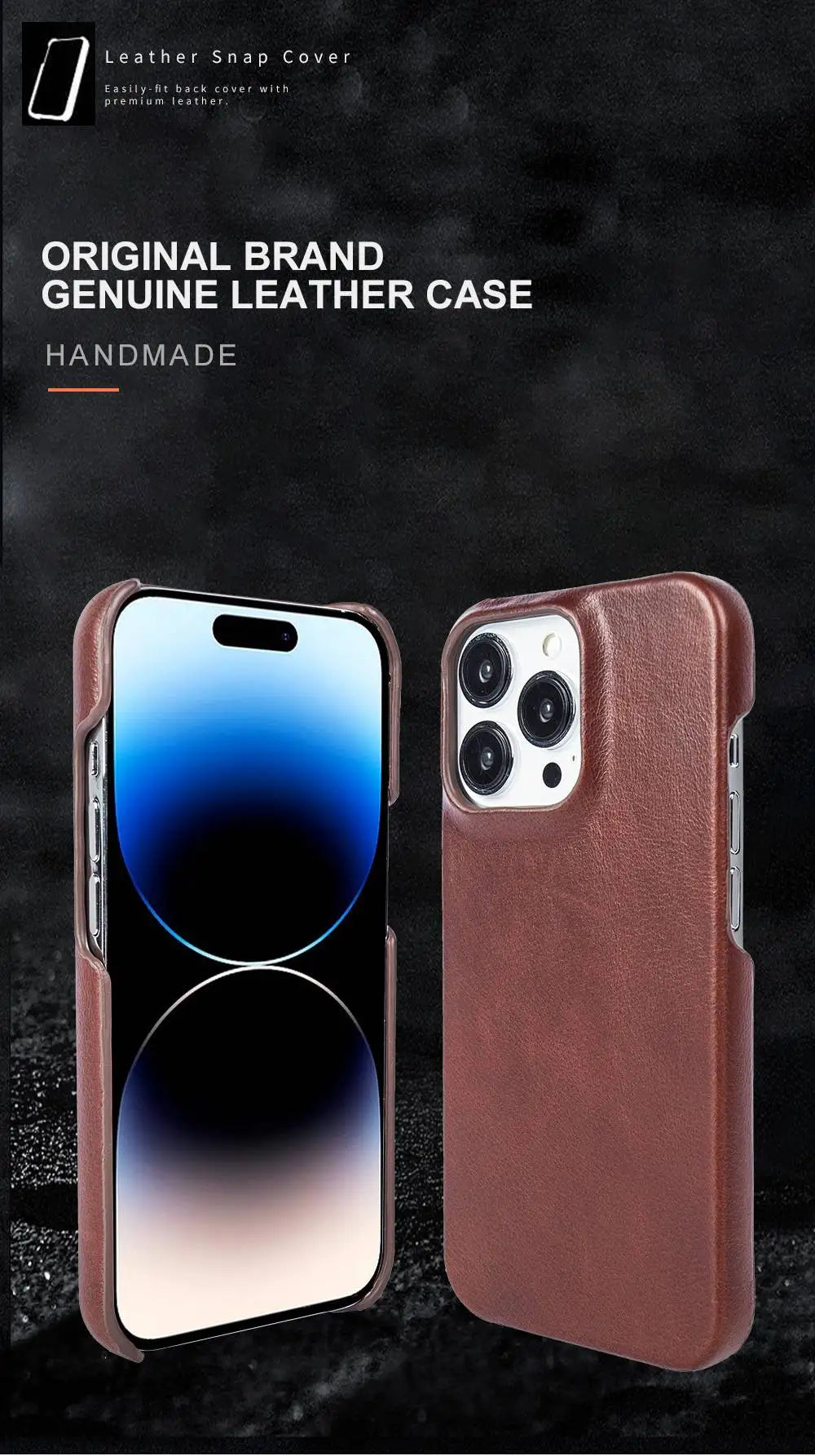 Luxury Leather Case for iPhone