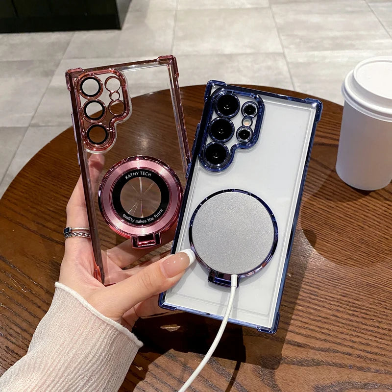 Anti-Drop Transparent Magnetic Case for Samsung Galaxy - CaseifyTrend