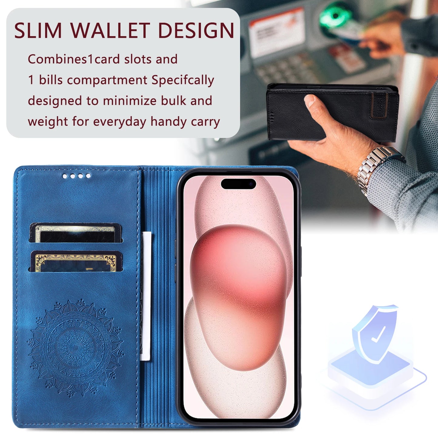 Magnetic Flip Leather Wallet Case for Samsung Galaxy