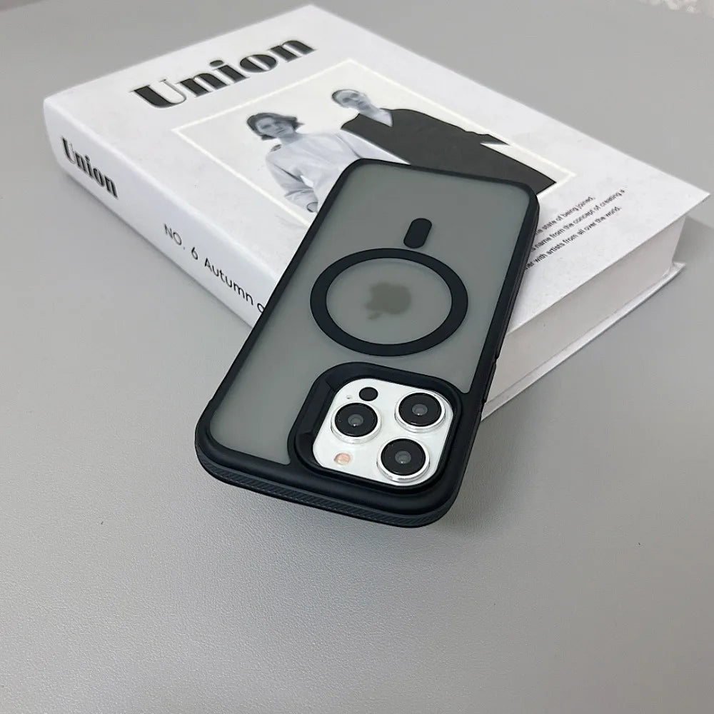 Luxury Magnetic Matte Armor Case for iPhone - CaseifyTrend