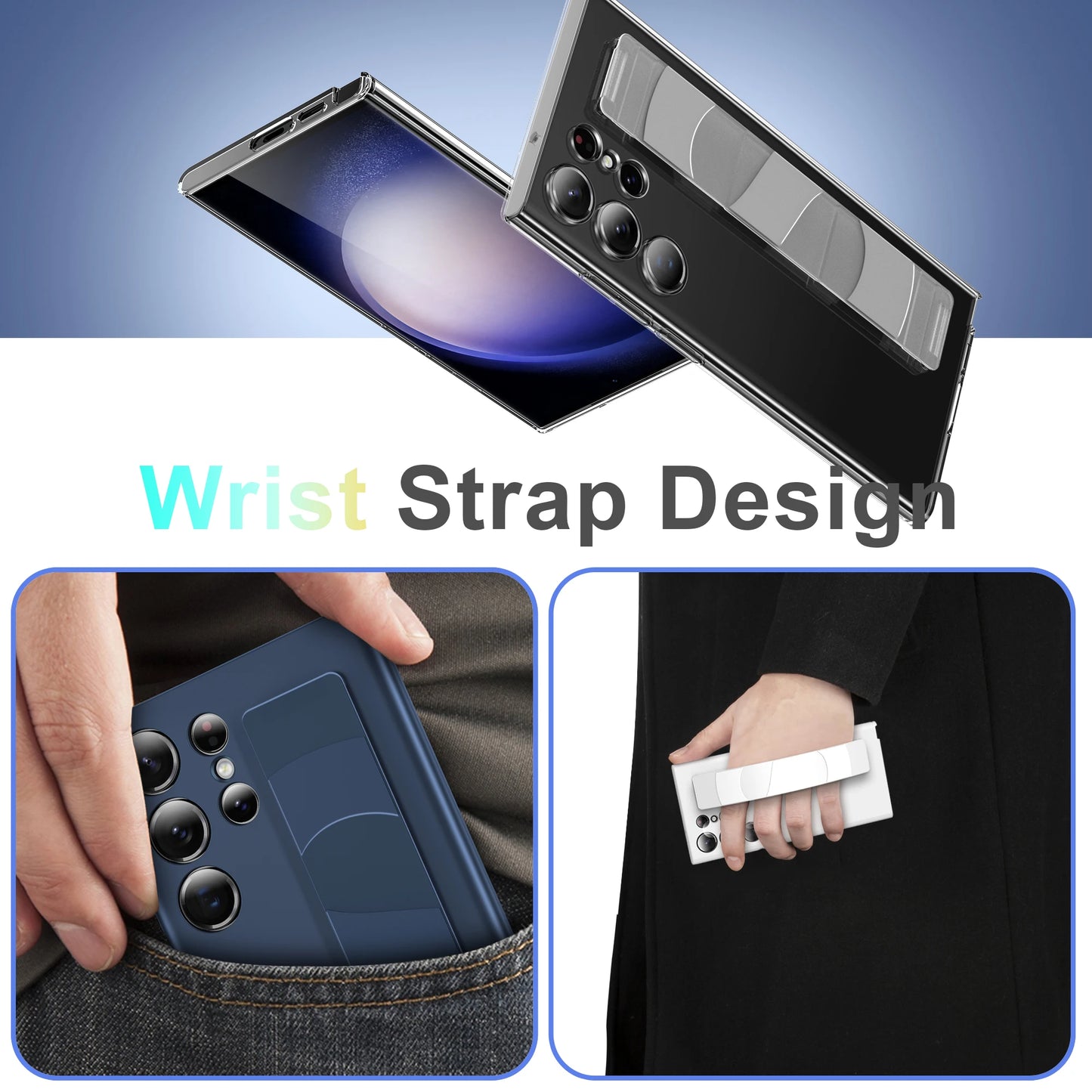 Luxury Skin-Friendly Wristband Case for Samsung Galaxy