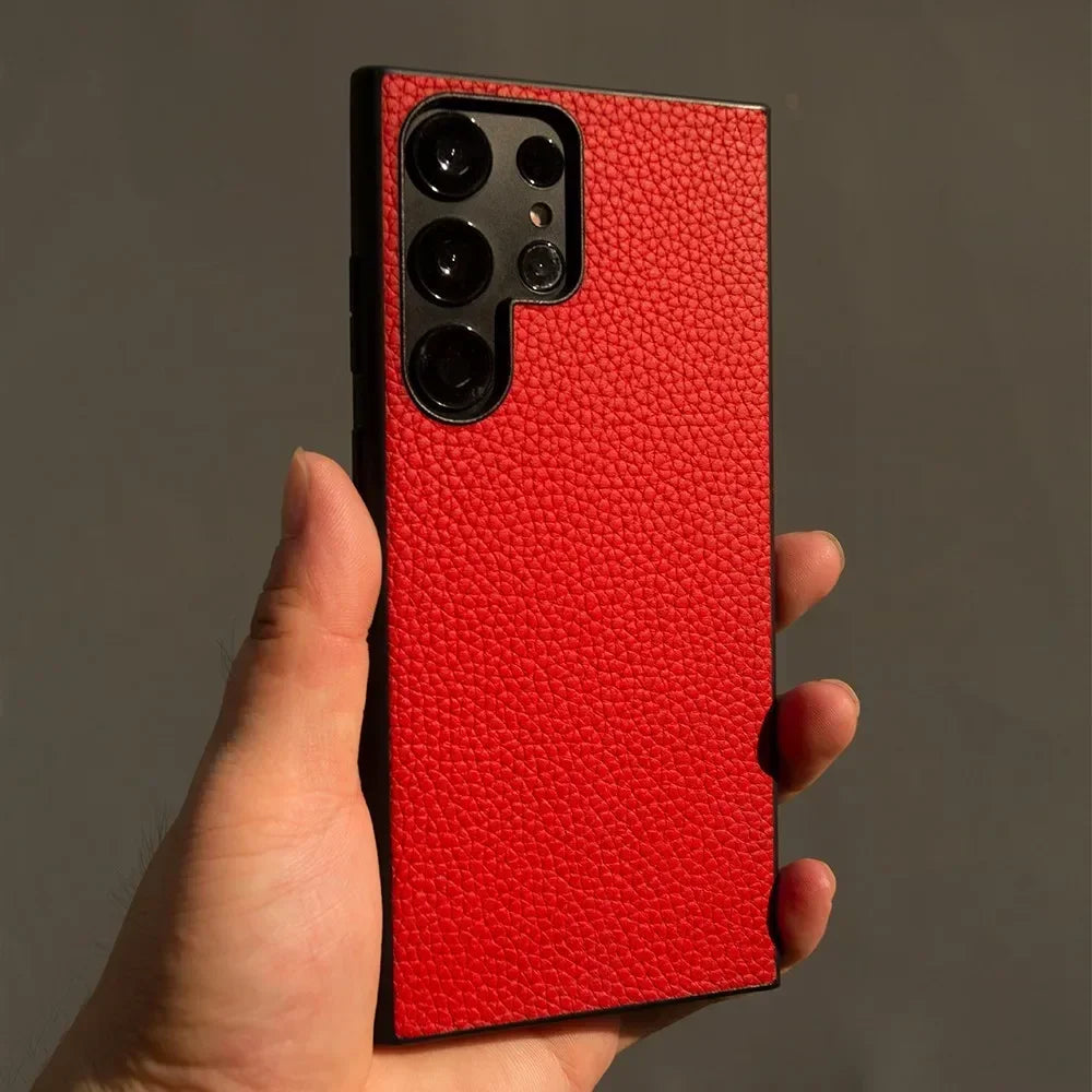 Premium Genuine Leather Case for Samsung Galaxy Phones