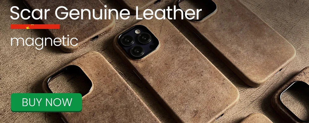 Premium Leather Case for iPhone Luxury Back Cover