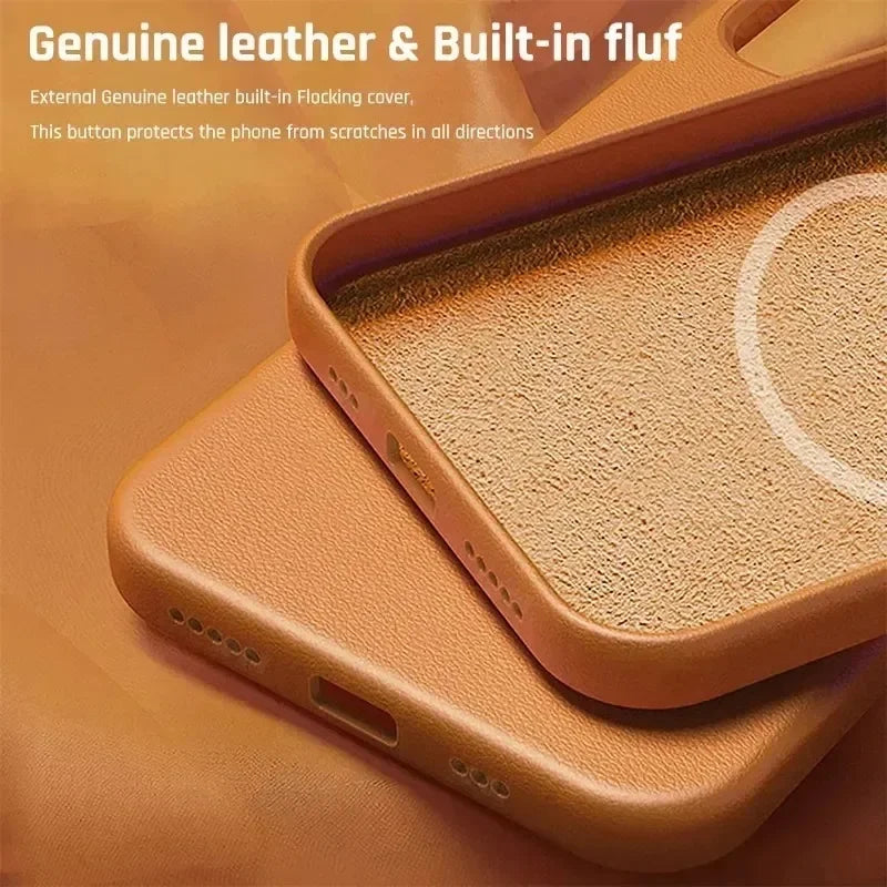 Official MagSafe Leather Case for iPhone