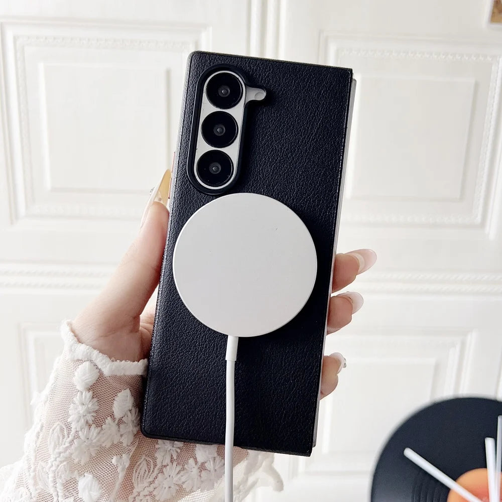 Magnetic Leather Phone Case for Samsung Galaxy Z Fold Series