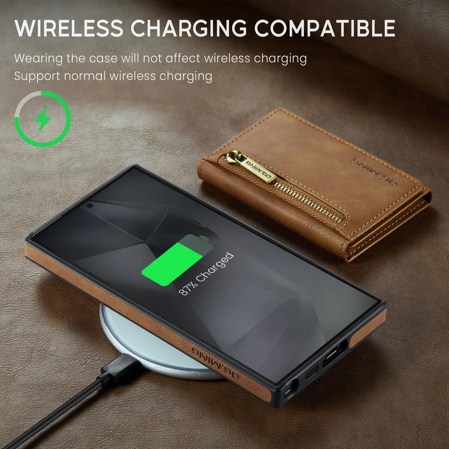 Strong Magnetic Leather Case for Samsung Galaxy