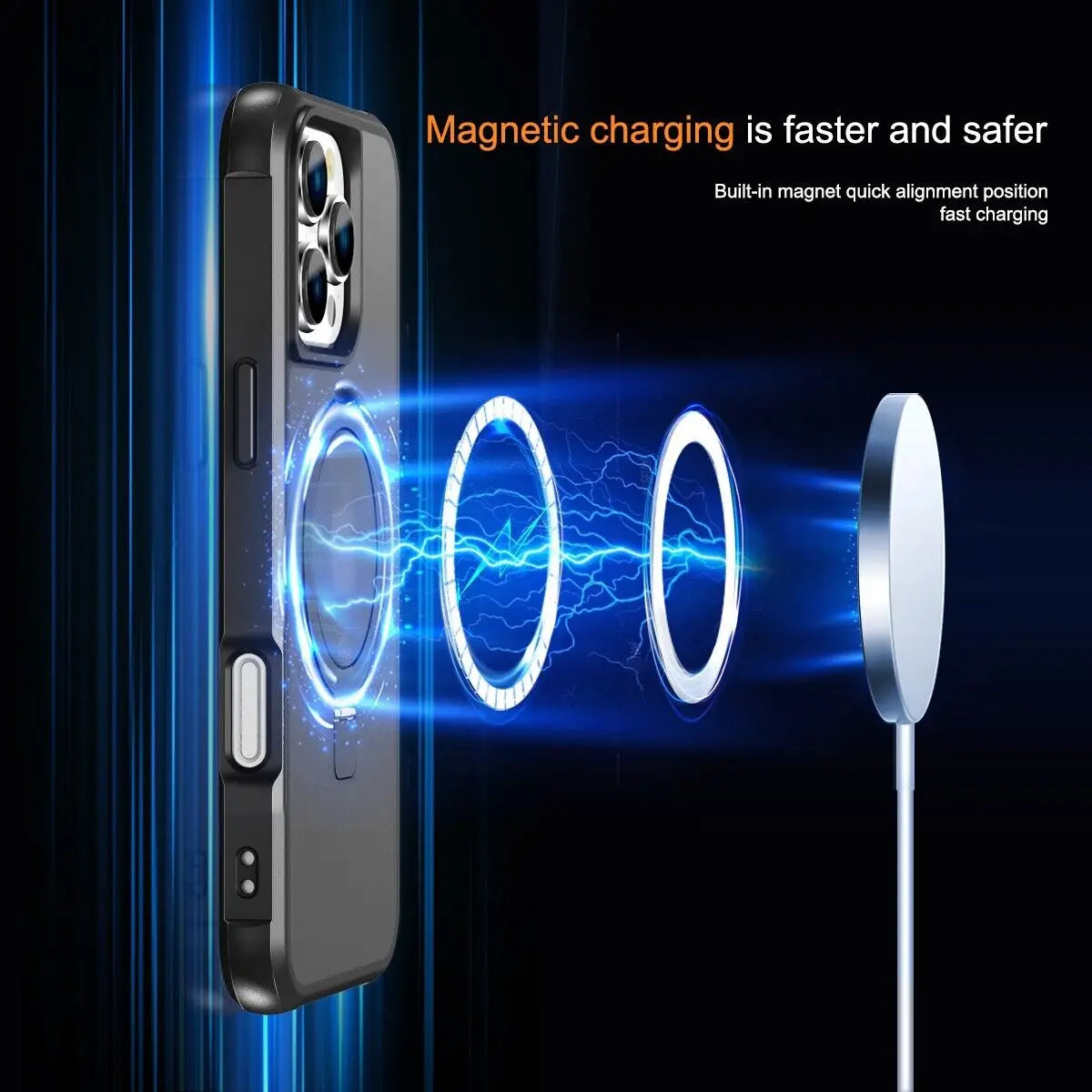 MagSafe Leather Case with Slim Cover for iPhone