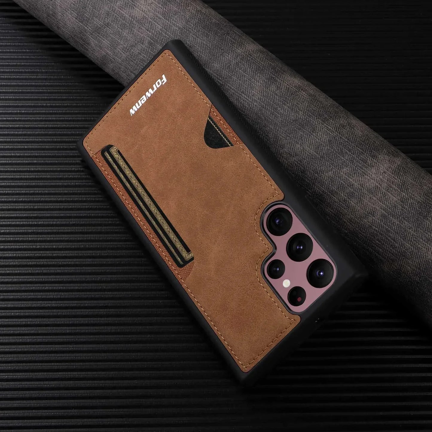 Retro Leather Card Slot Case for Samsung Galaxy Phones
