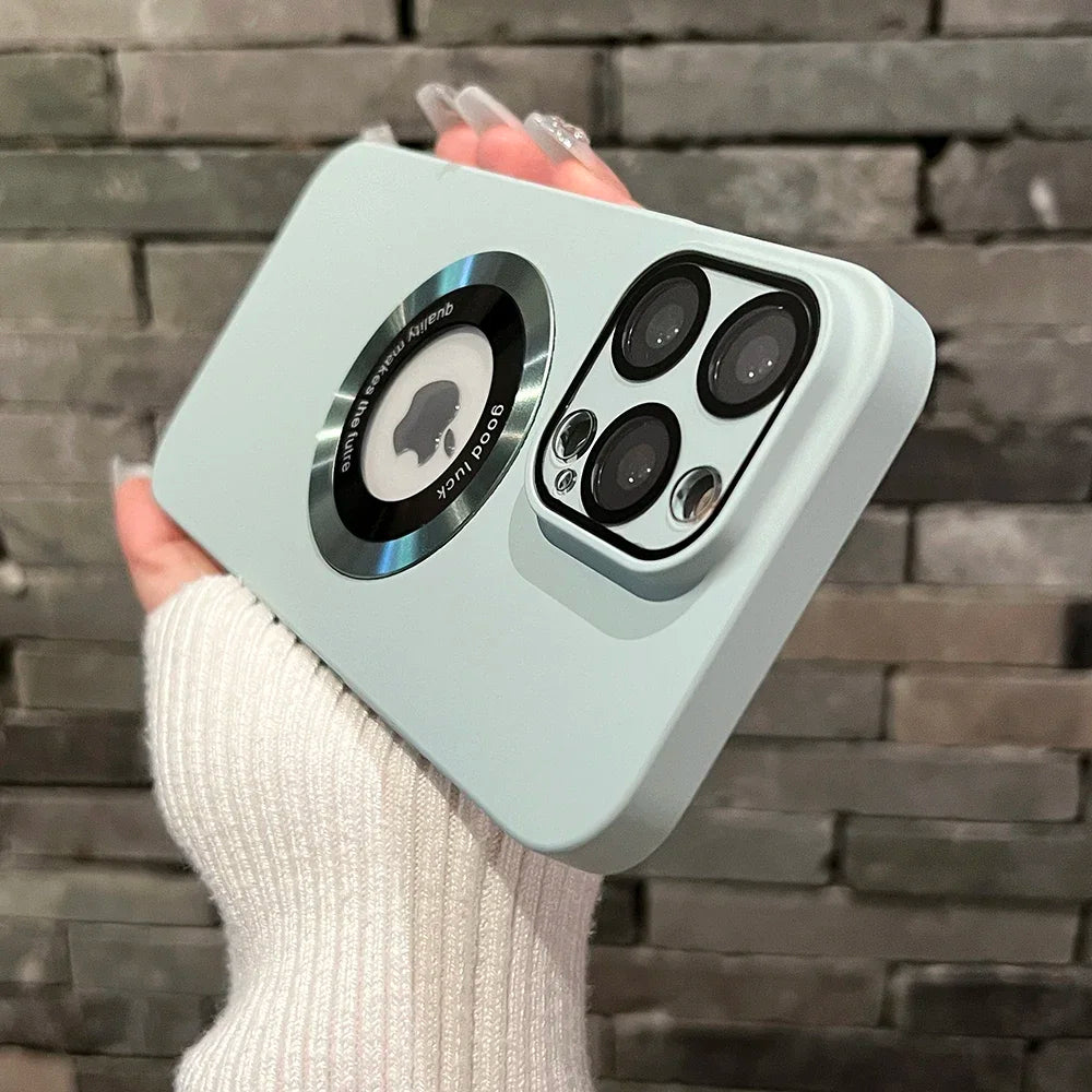 Logo Hole Magsafe Magnetic Case for iPhone - CaseifyTrend