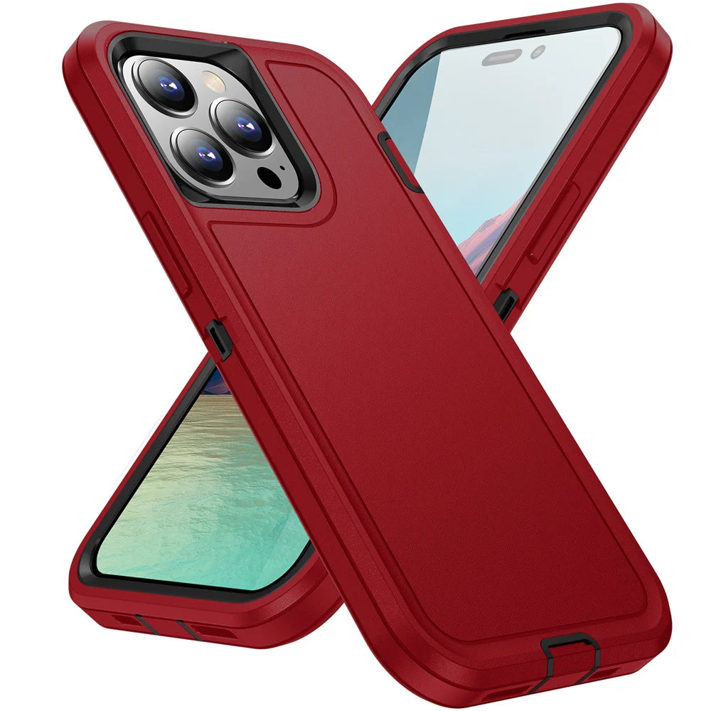 Rugged Shockproof Full Cover Case for iPhone Heavy Duty Protection
