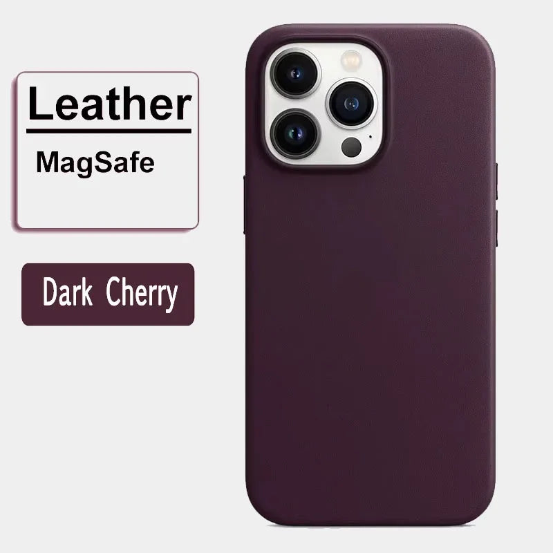 Official MagSafe Leather Case for iPhone