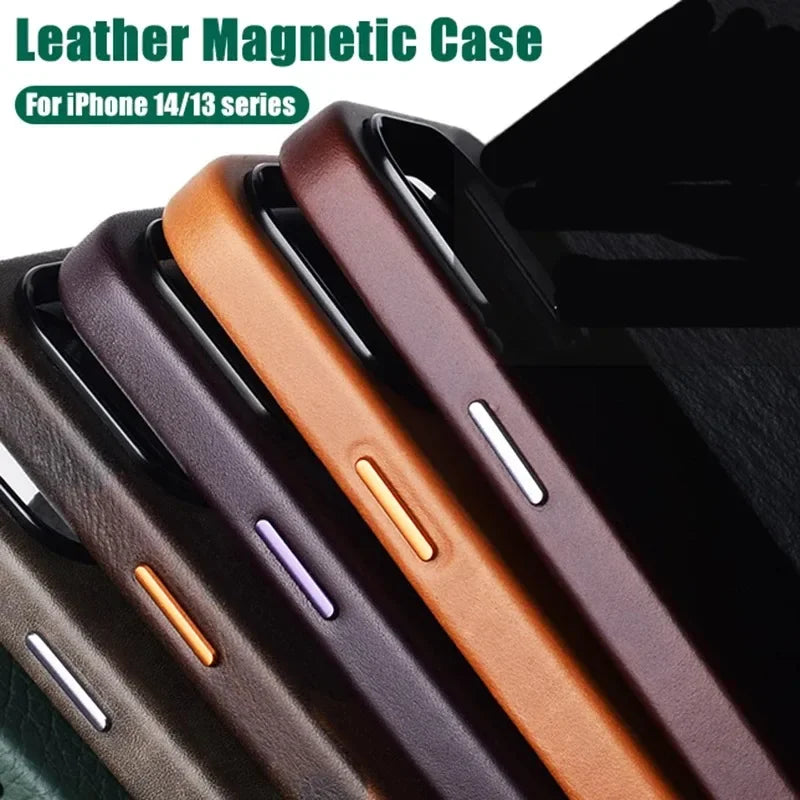Official MagSafe Leather Case for iPhone