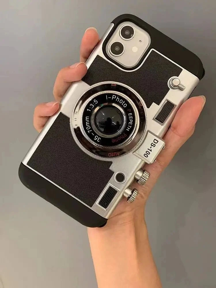 Emily In Paris 3D Retro Camera Leather Case - CaseifyTrend