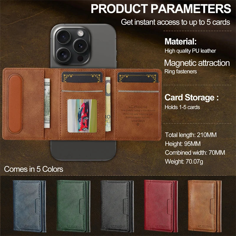 Luxury Magsafe Leather Wallet Phone Case for Samsung Galaxy