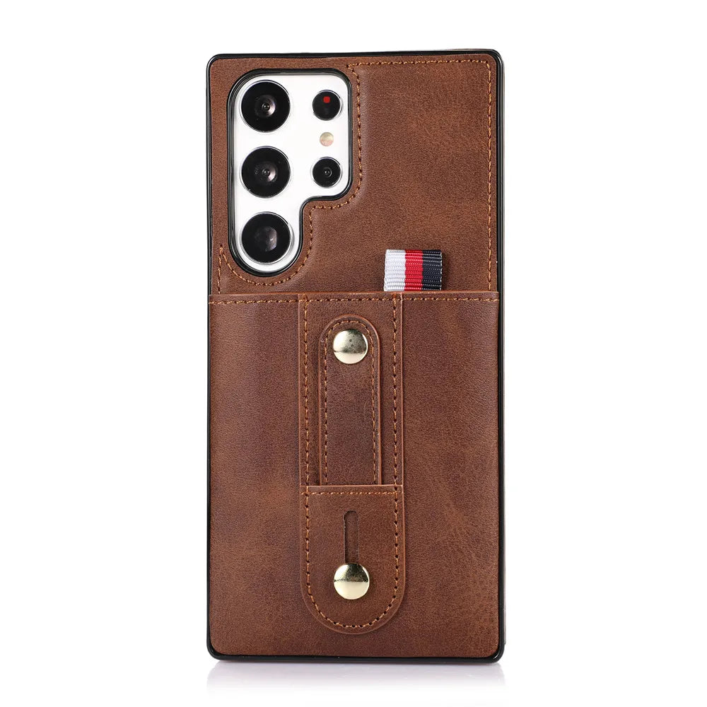 Luxury Leather Wallet Phone Case for Samsung Galaxy