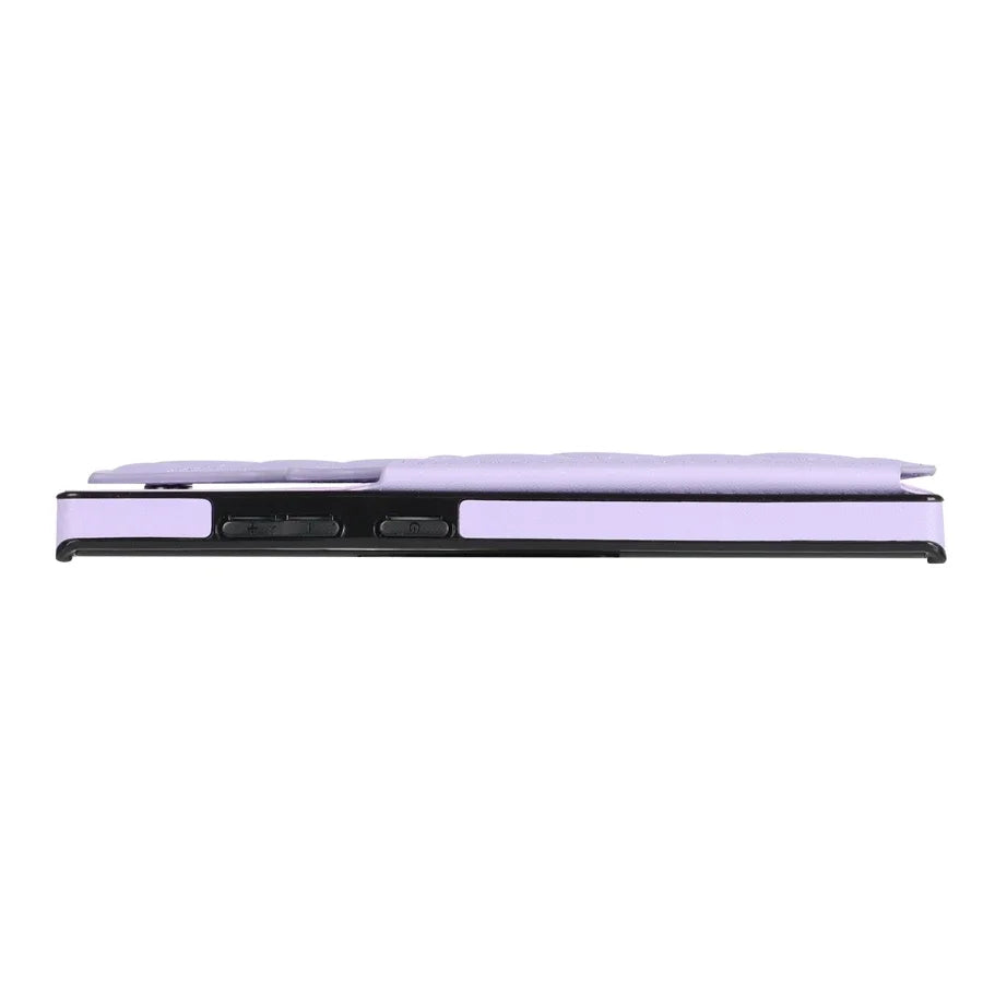 Wallet Flip Leather Case with Double Button for Samsung