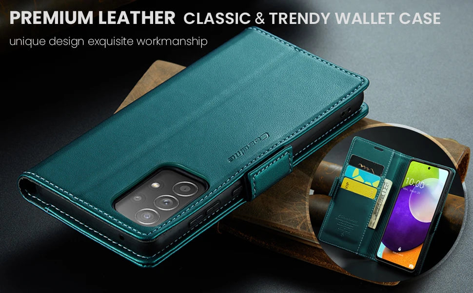 Luxury Leather Wallet Flip Case for Samsung Galaxy Series