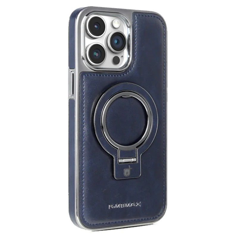 Luxury Leather MagSafe Stand Case for iPhone
