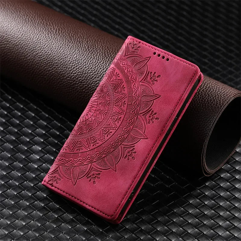 Magnetic Flip Leather Wallet Case for Samsung Galaxy