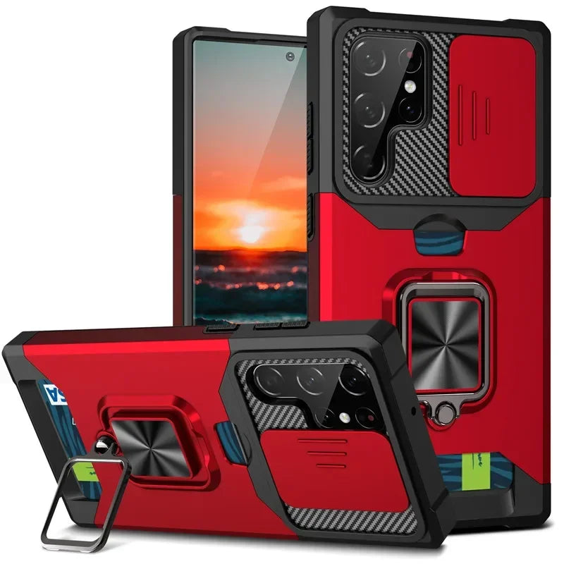 Shockproof Magnetic Holder Case for Samsung Galaxy - CaseifyTrend