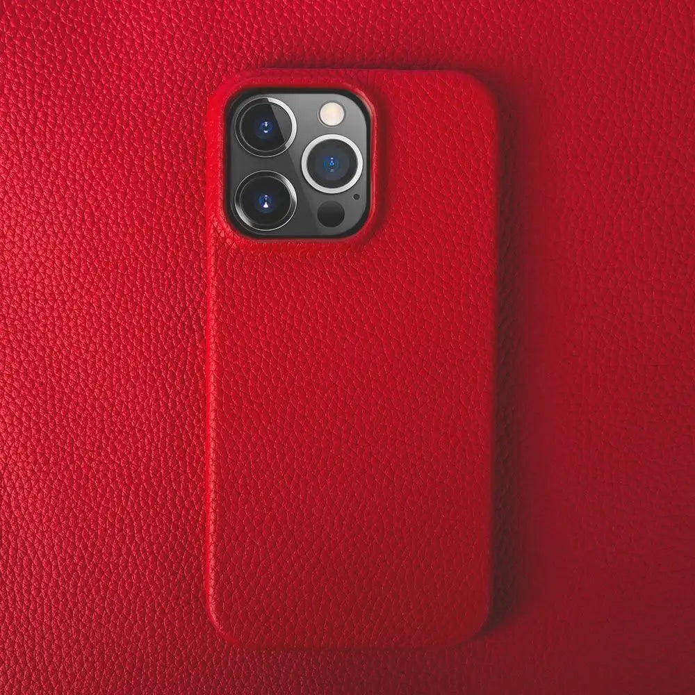 Luxury Genuine Leather Shockproof Case for iPhone