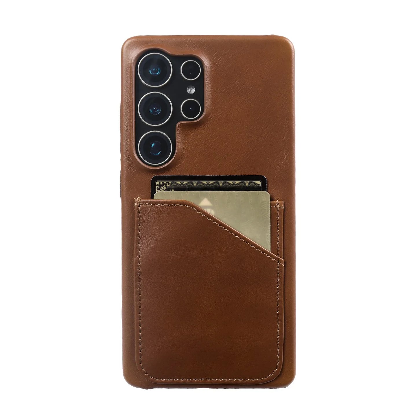 Premium Leather Card Slot Case for Samsung Galaxy