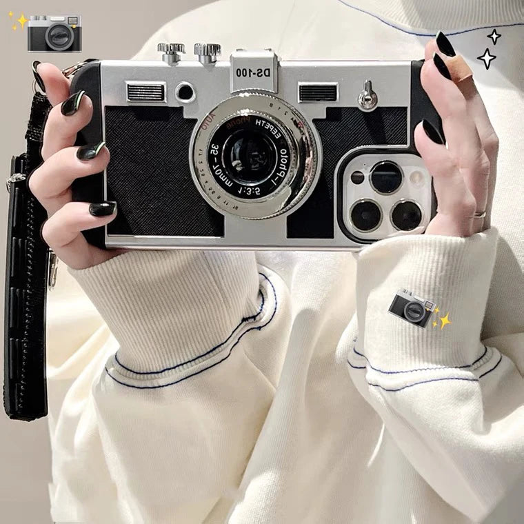 Emily In Paris 3D Retro Camera Leather Case - CaseifyTrend