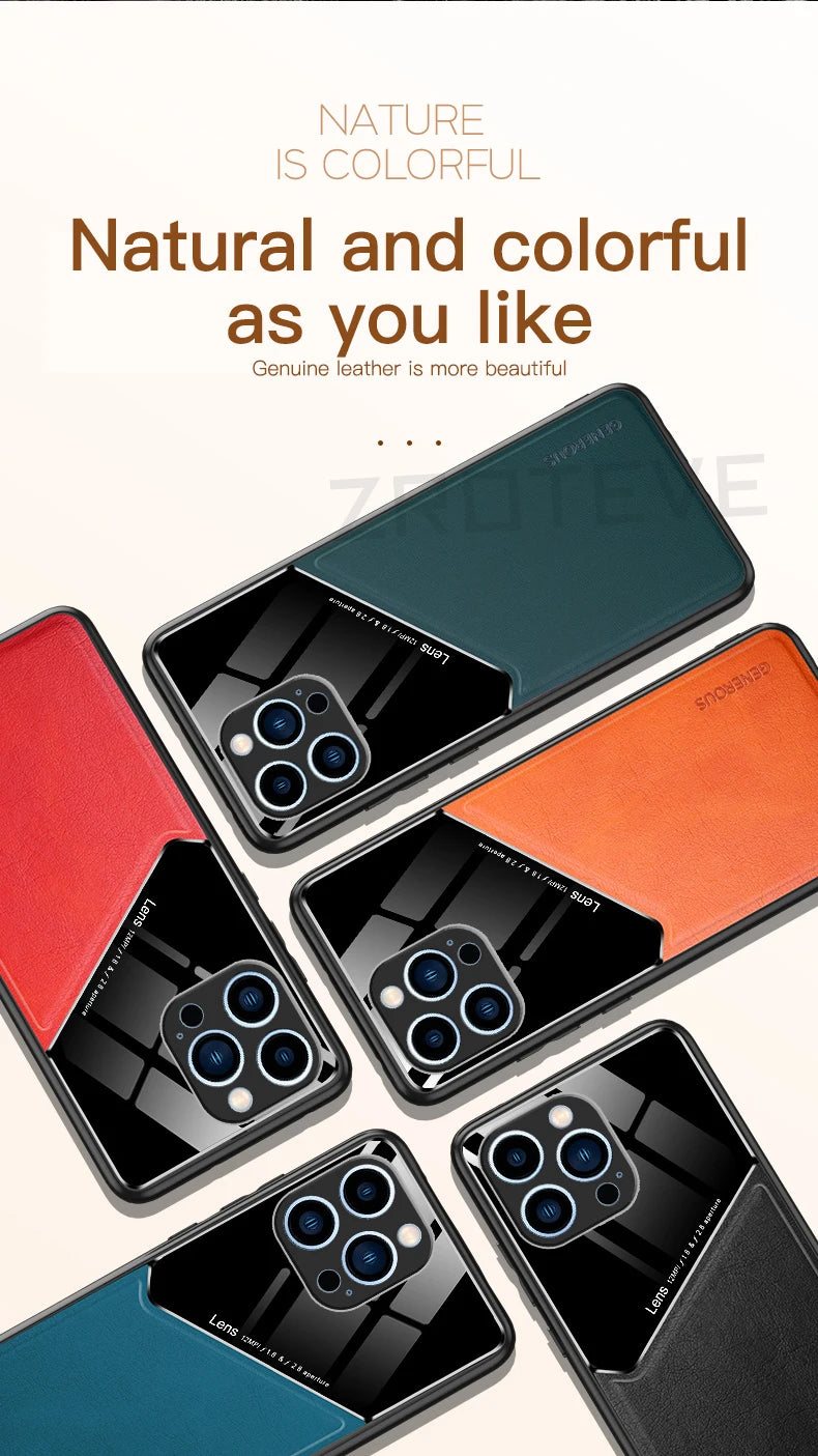 PU Leather Magnetic Case for iPhone