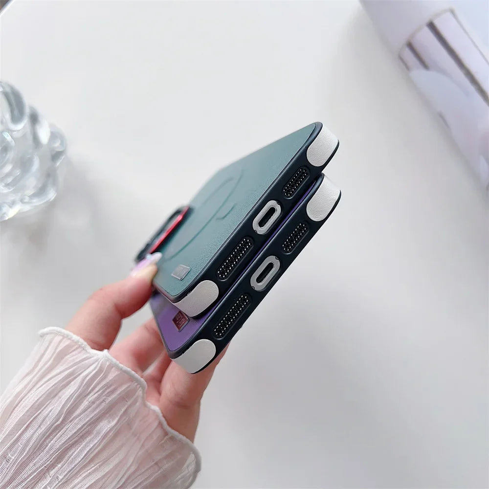 Luxury Leather MagSafe Case for iPhone - CaseifyTrend