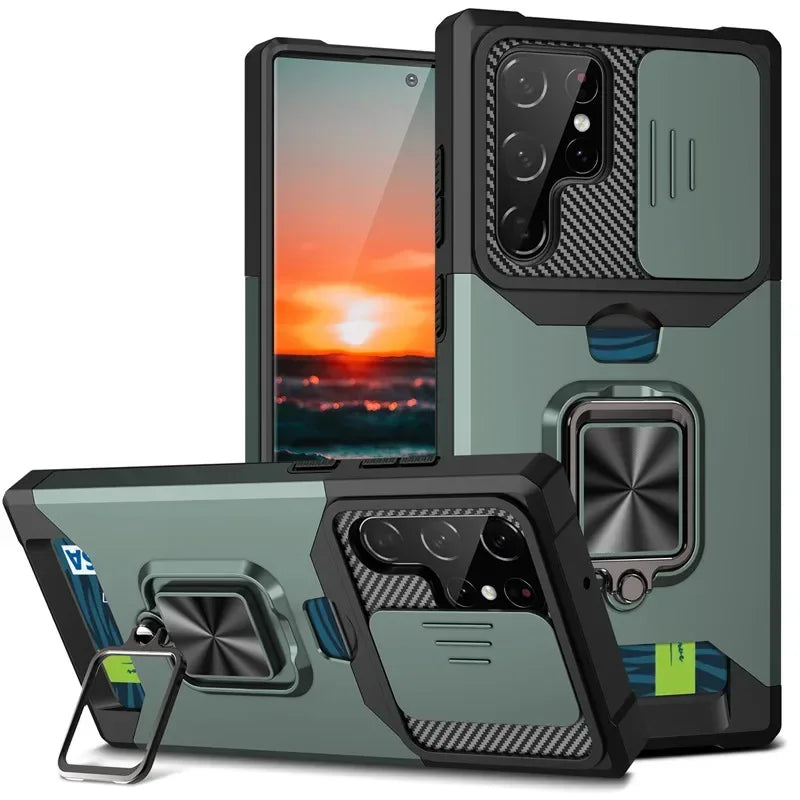 Shockproof Magnetic Holder Case for Samsung Galaxy - CaseifyTrend