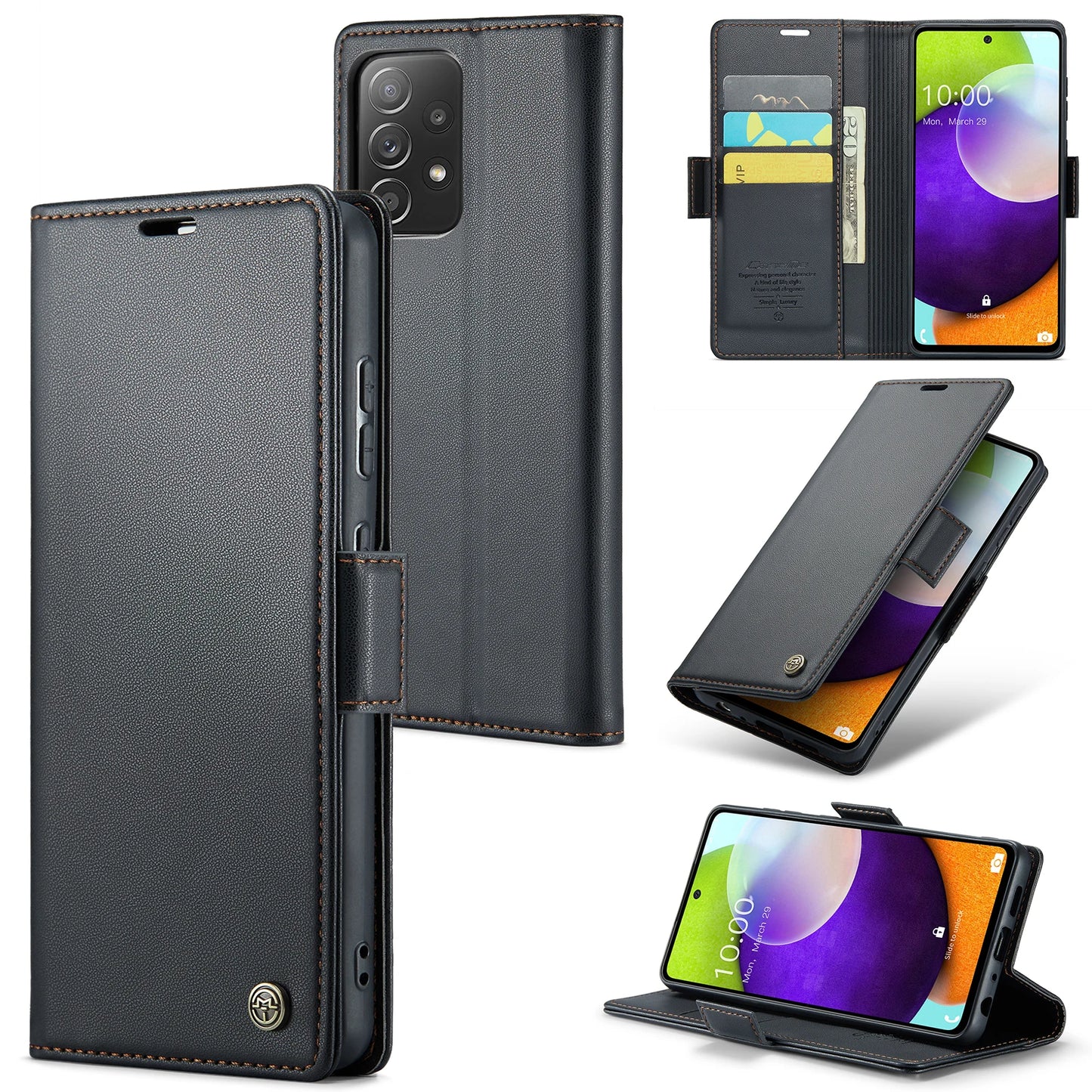 Luxury Leather Wallet Flip Case for Samsung Galaxy Series