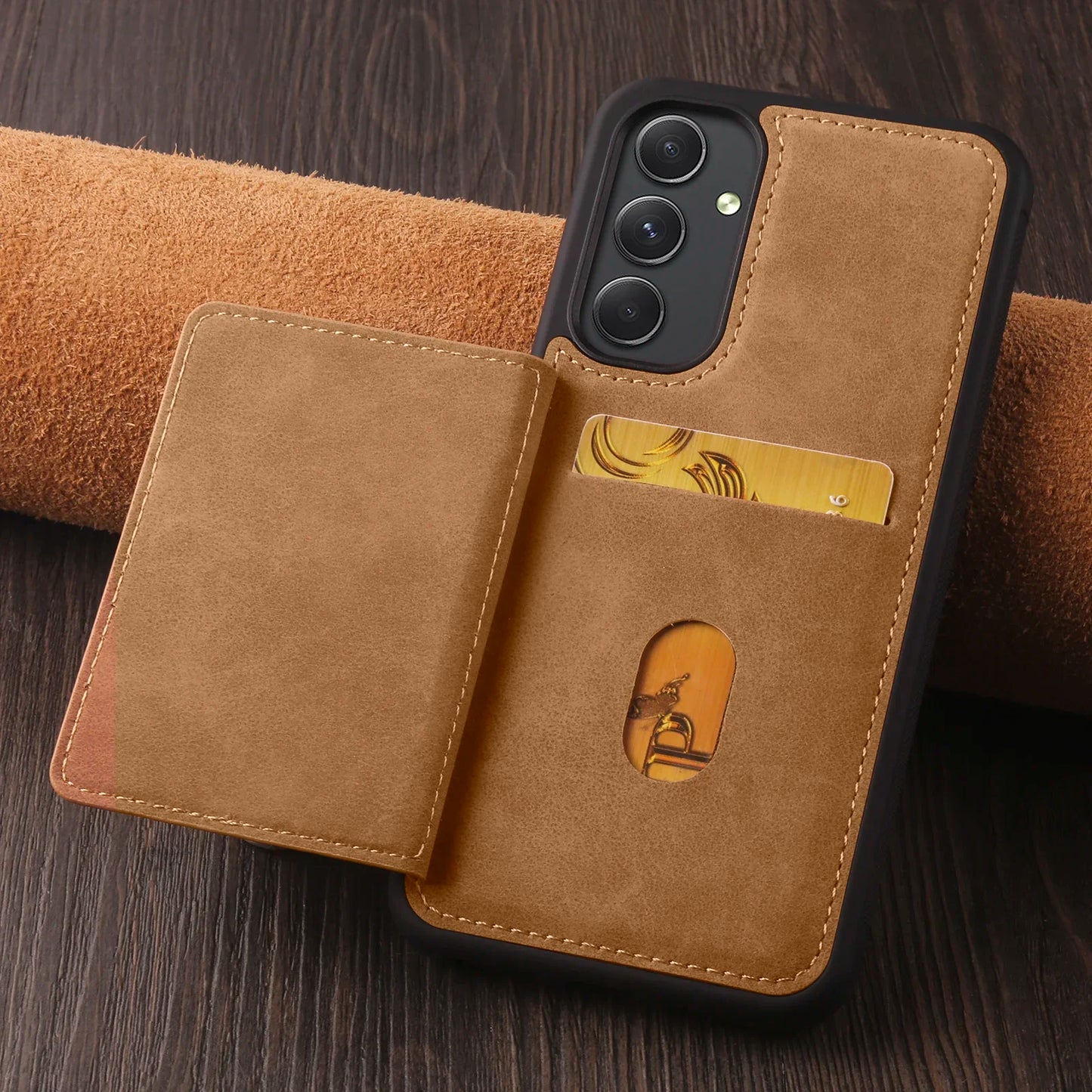RFID Blocking Wallet Card Holder Case for Samsung Galaxy