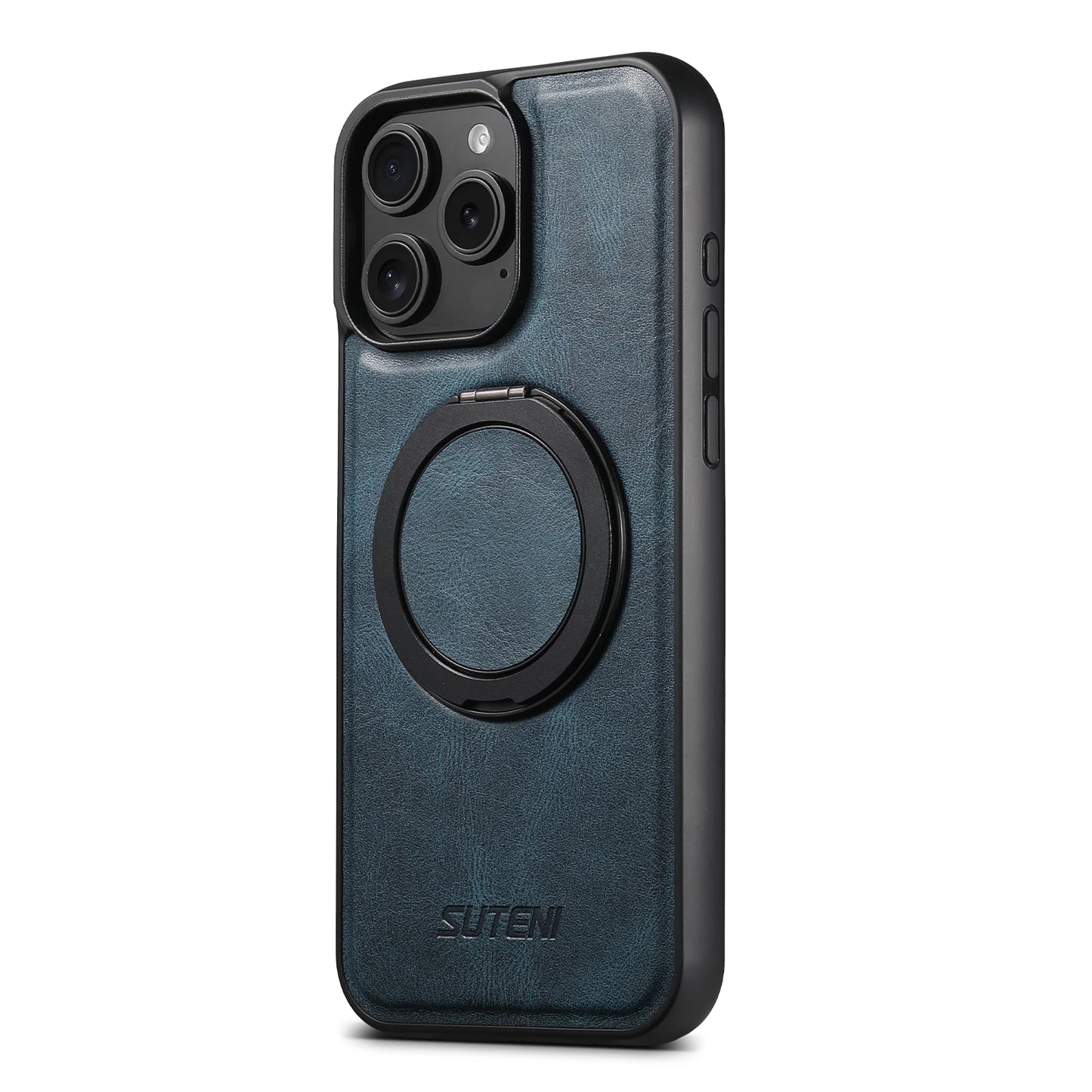 PU Leather Rotating Stand Case for iPhone