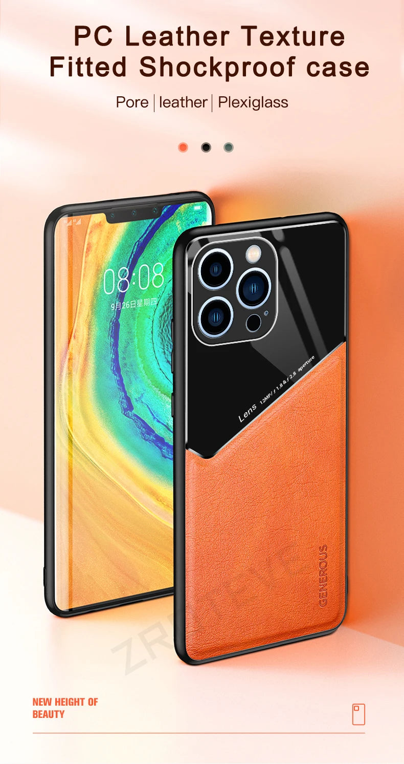 PU Leather Magnetic Case for iPhone