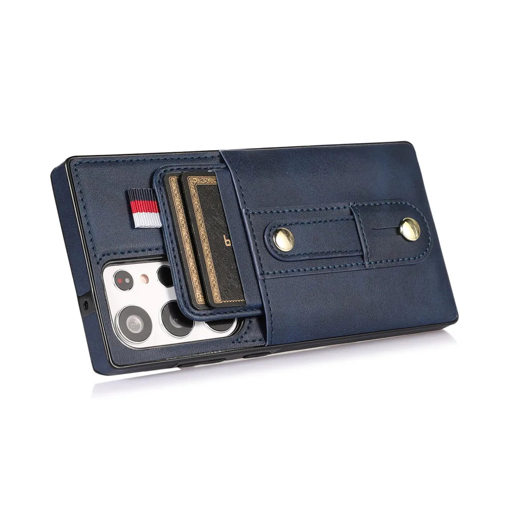 Luxury Leather Wallet Phone Case for Samsung Galaxy