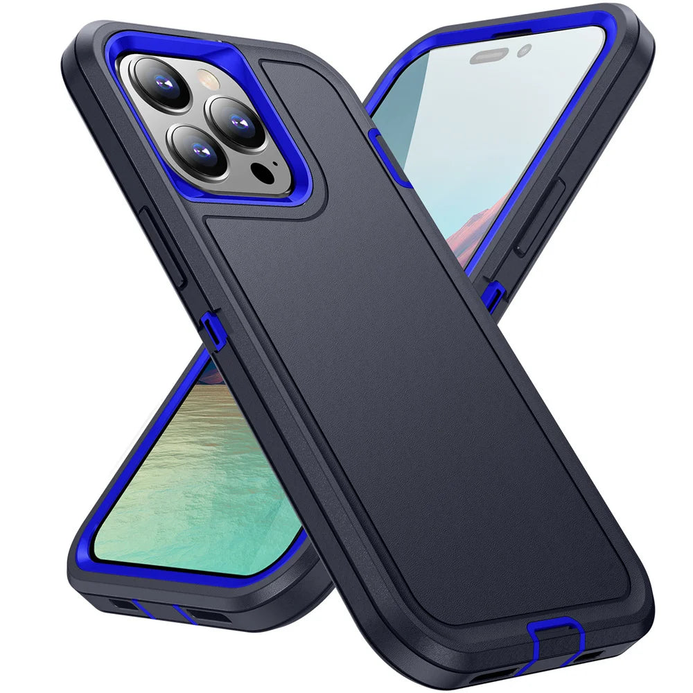 Rugged Shockproof Full Cover Case for iPhone Heavy Duty Protection