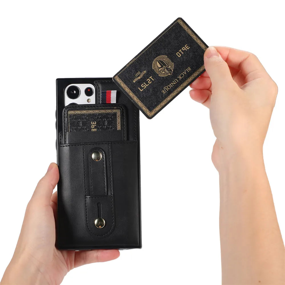 Luxury Leather Wallet Phone Case for Samsung Galaxy