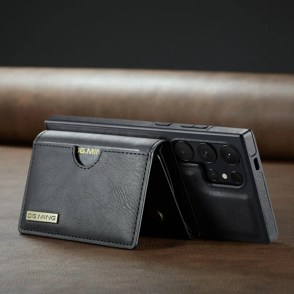 Detachable Magnetic Wallet Case with RFID for Samsung Galaxy