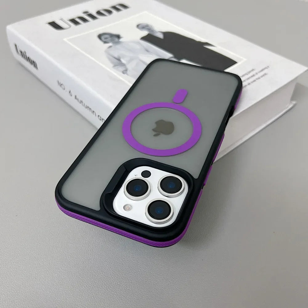 Luxury Magnetic Matte Armor Case for iPhone - CaseifyTrend