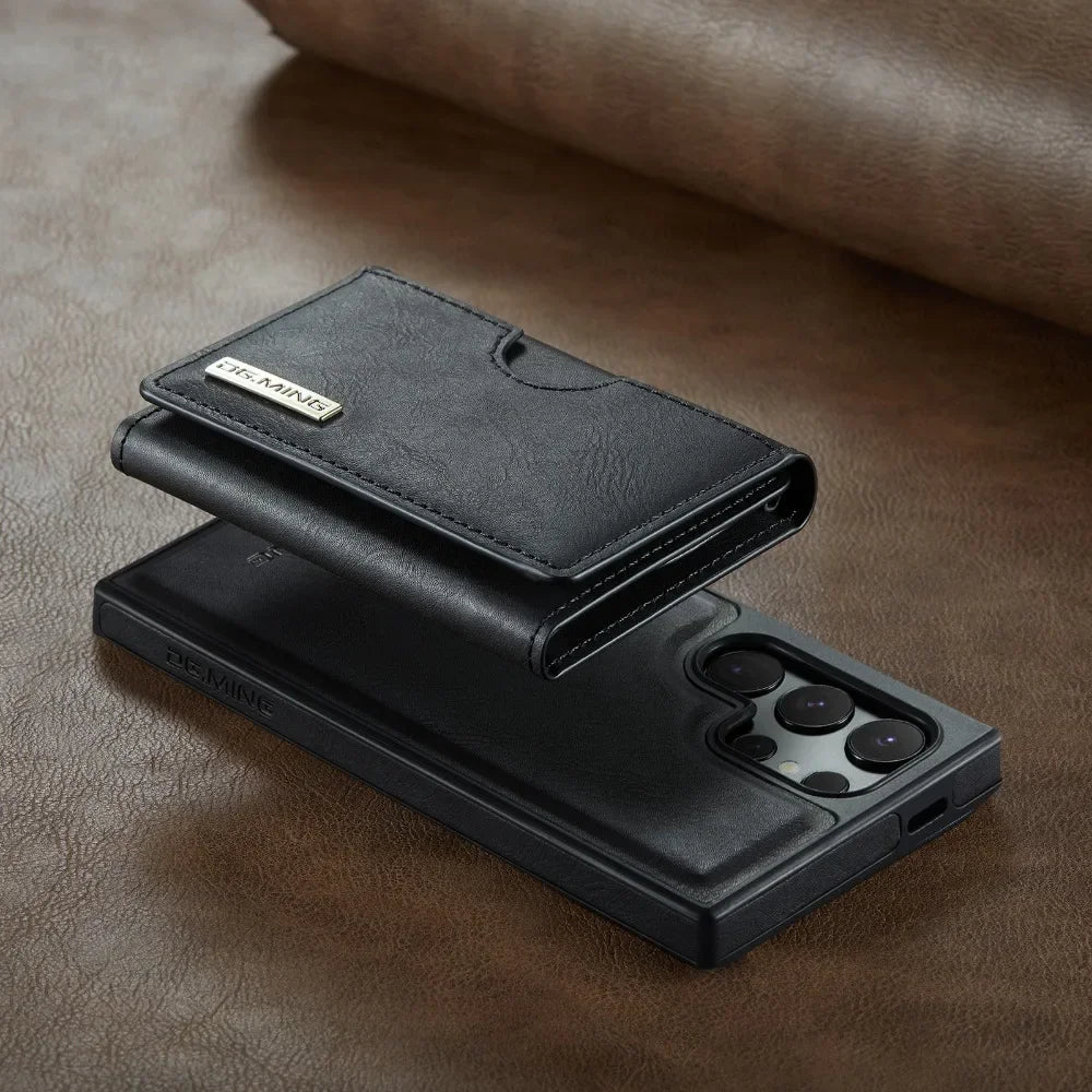 Detachable Magnetic Wallet Case with RFID for Samsung Galaxy