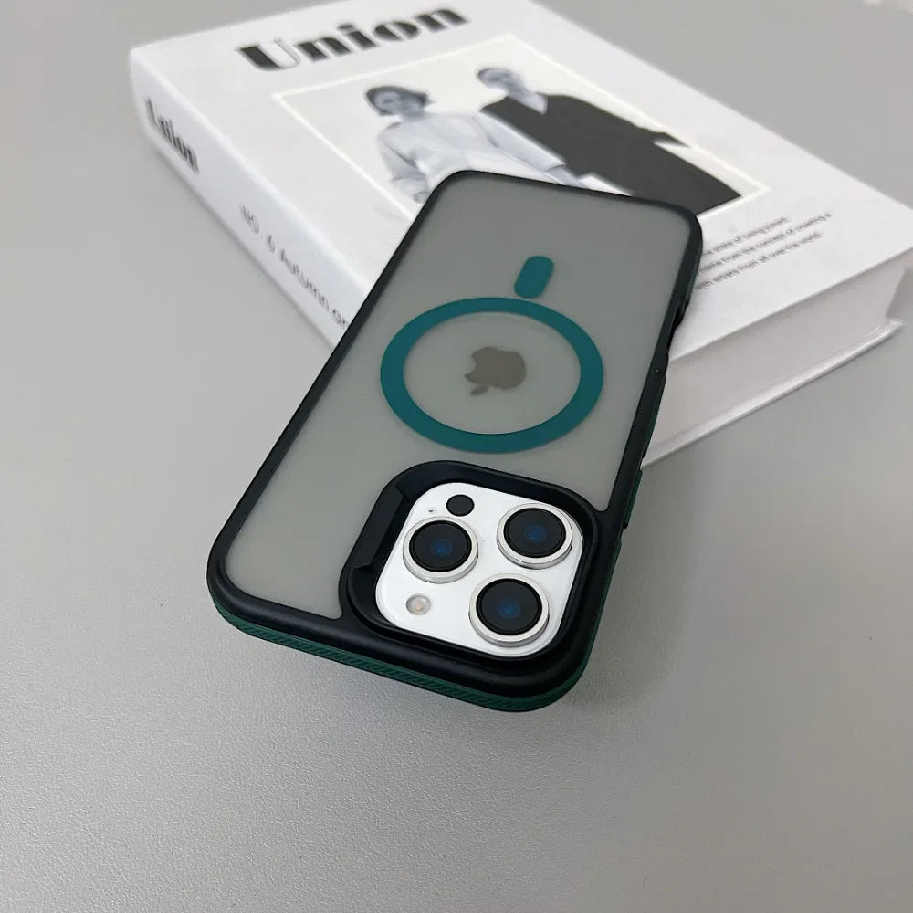 Luxury Magnetic Matte Armor Case for iPhone - CaseifyTrend