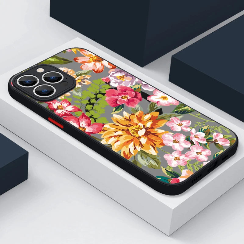 Magnetic Magsafe Flower Case for iPhone - CaseifyTrend